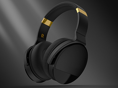 壹零壹工業(yè)設(shè)計案例：藍(lán)牙降噪耳機(jī)，藏在黑金質(zhì)感里的聽覺自由