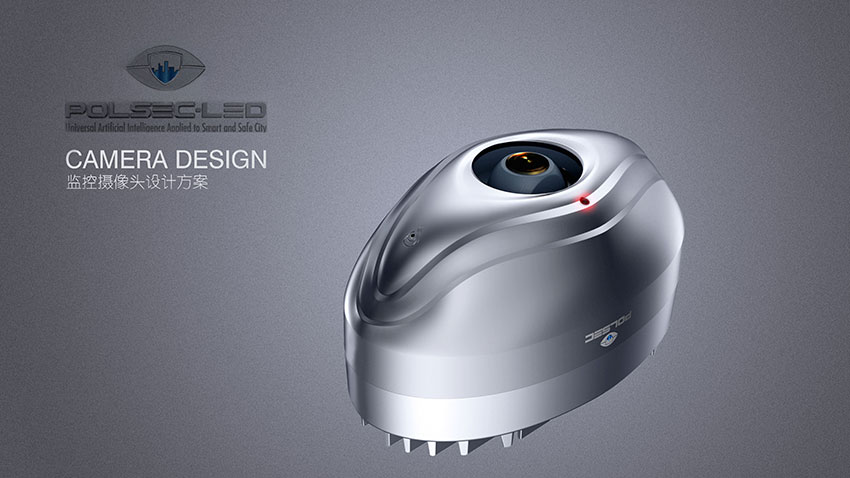 藍(lán)牙智能監(jiān)控攝像頭外觀設(shè)計結(jié)構(gòu)設(shè)計案例圖分析
